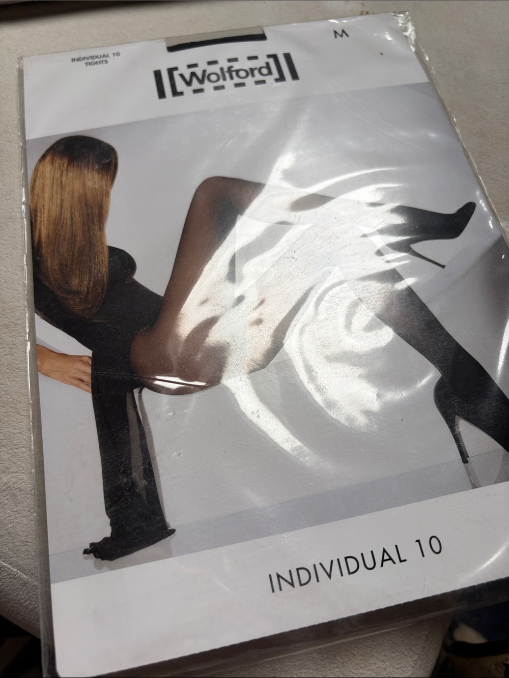 Wolford Black Individual 10 Sheer Tights